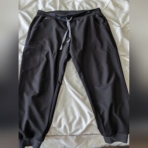 FIGS Black Zamora Jogger Scrub Bottoms